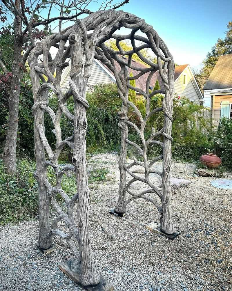 Rustic Trellis Arbor For Vegetable Gardens