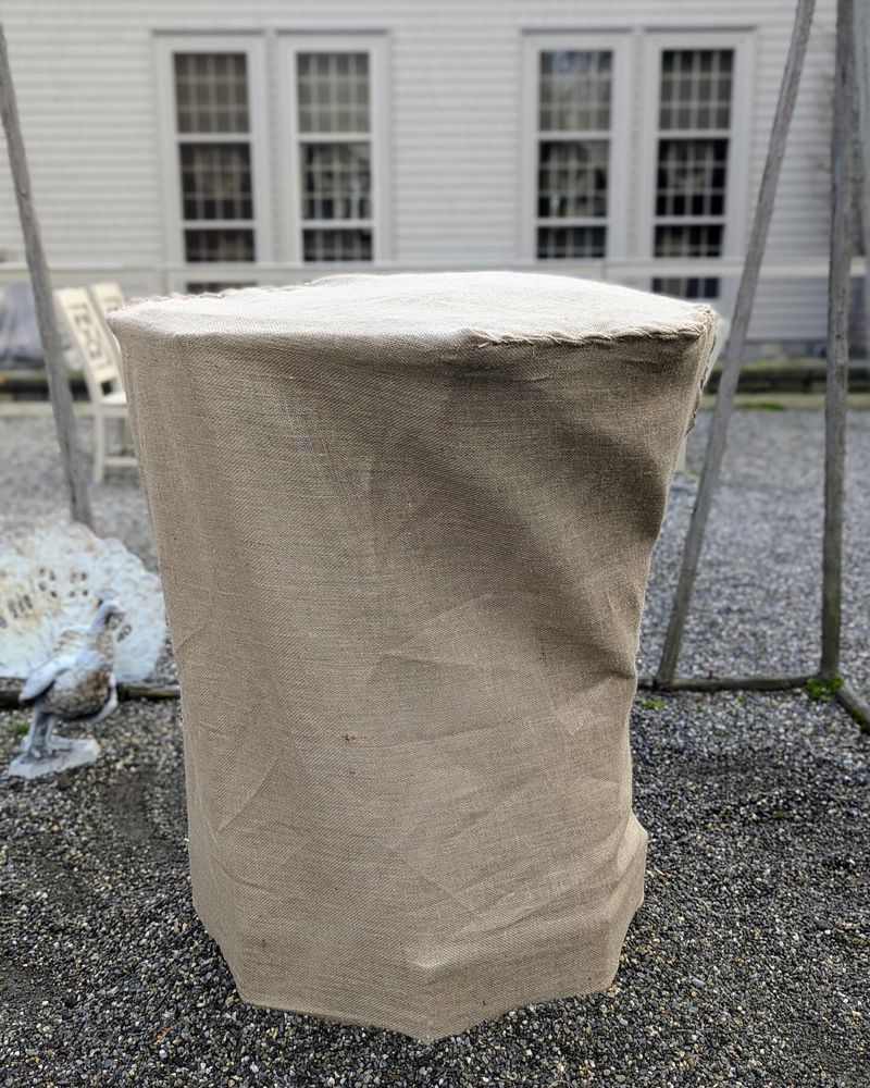 Wrapping Pots With Burlap
