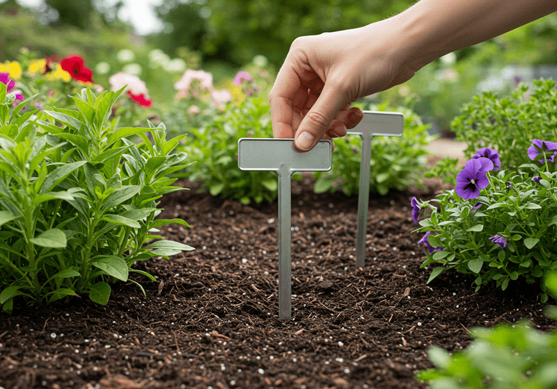 Metal Stakes With Sharp Edges
