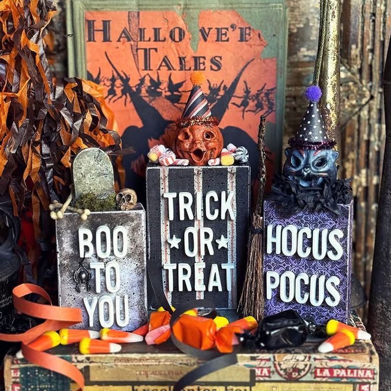 Add Detailed Halloween Elements And Lettering