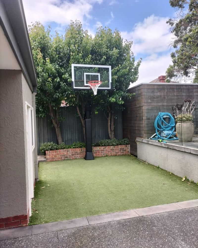 Permanent Sports Equipment in Front Yards
