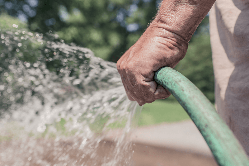 Drain And Store Garden Hoses