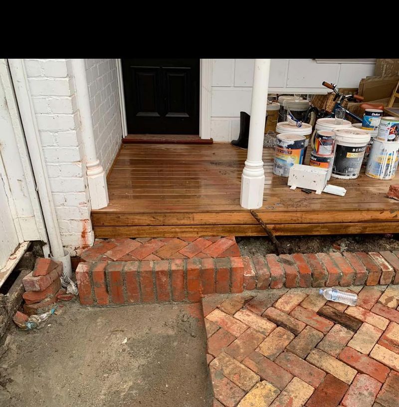 Brick Steps In Herringbone Pattern