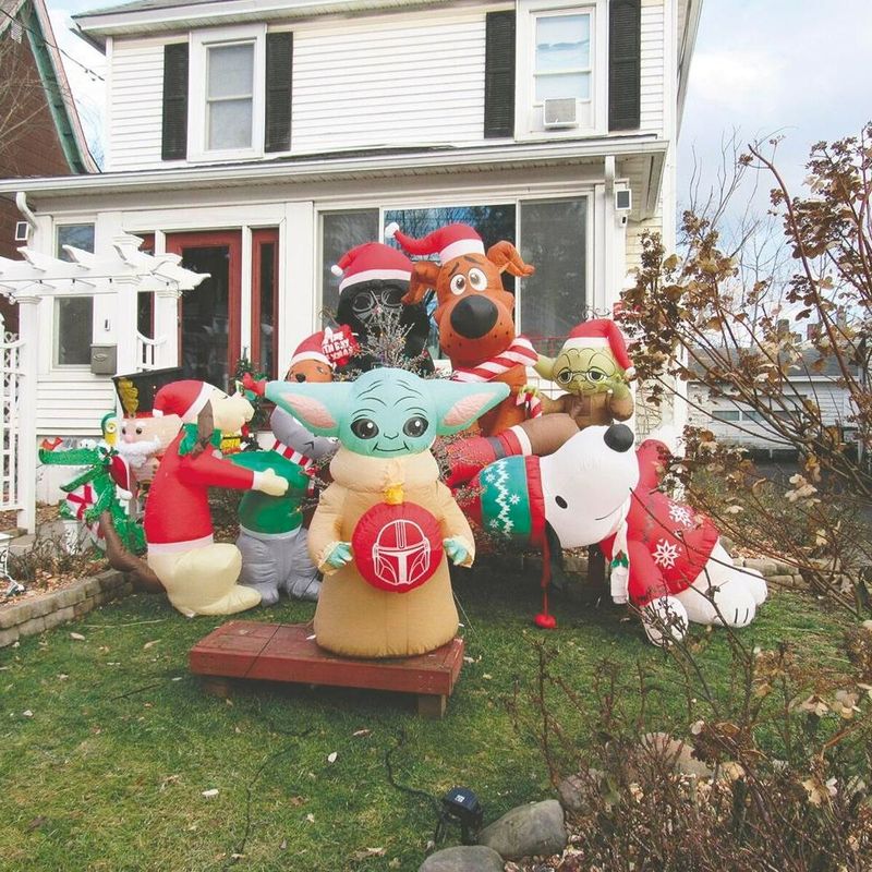 Oversized Inflatables Blocking Sunlight