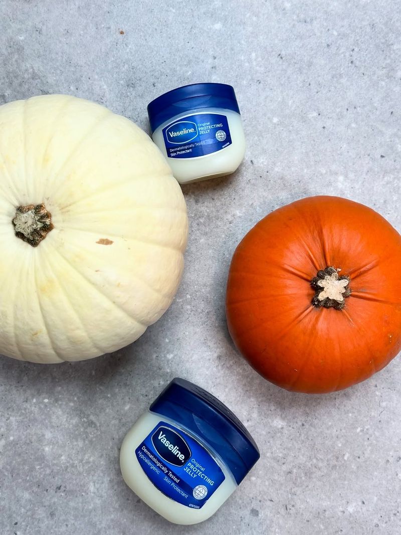 Coat Pumpkins With Petroleum Jelly