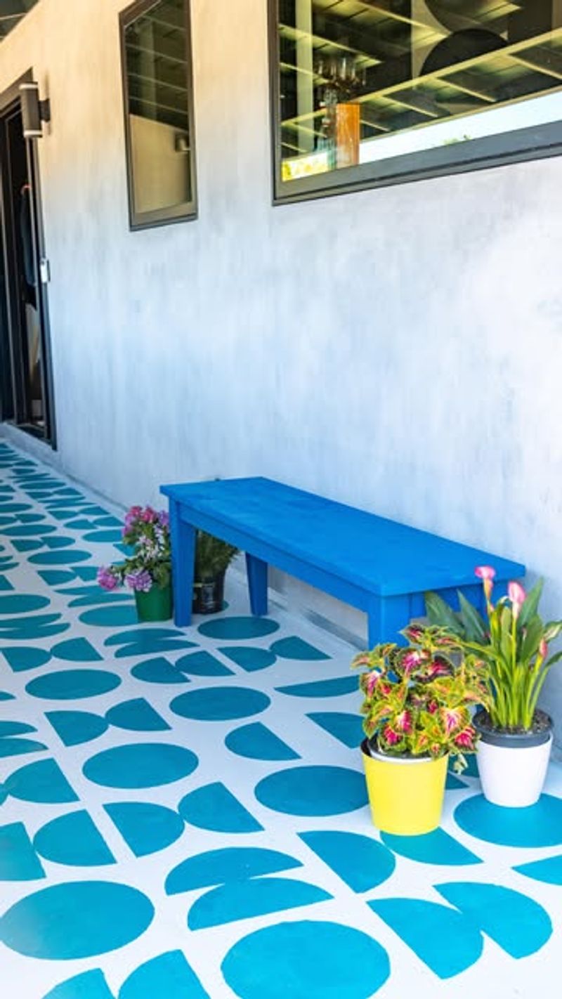 Painted Concrete Patio