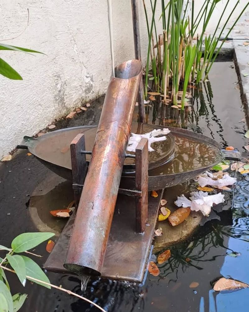 Copper Pipe Fountain With Modern Style