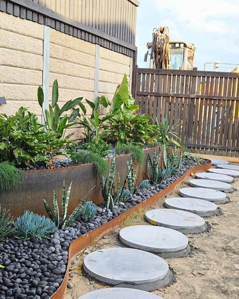 Linear Raised Bed Pathways