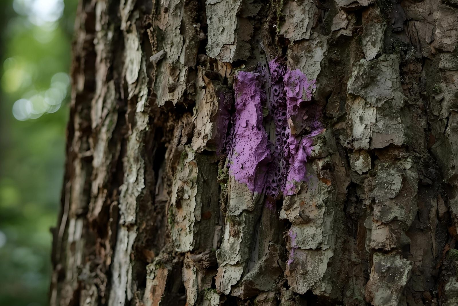 Why Some Mississippi Trees Are Painted Purple (And What It Means)