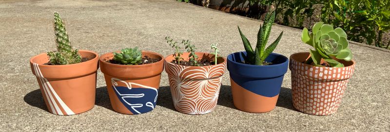 #4 Mismatched Pots In Every Color Imaginable