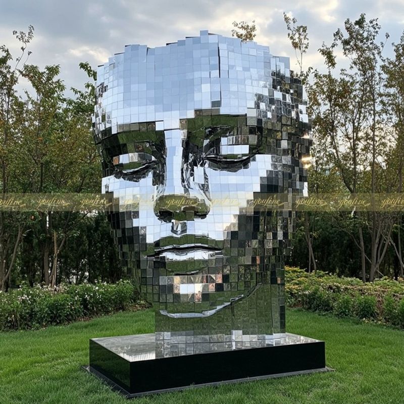 Reflective Glass Garden Art