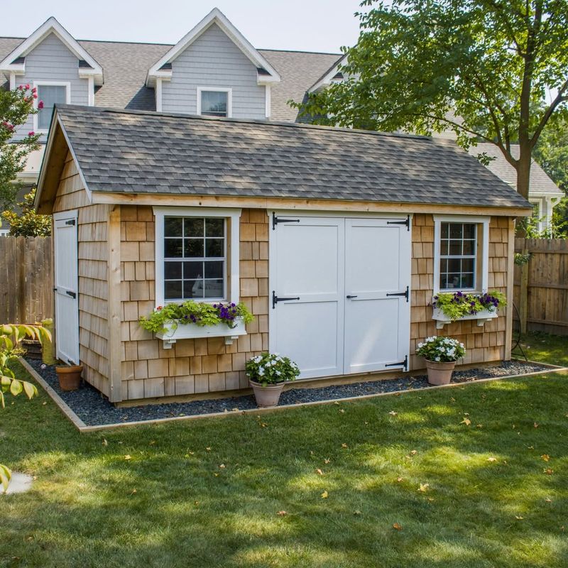 Unpainted Or Weathered Sheds