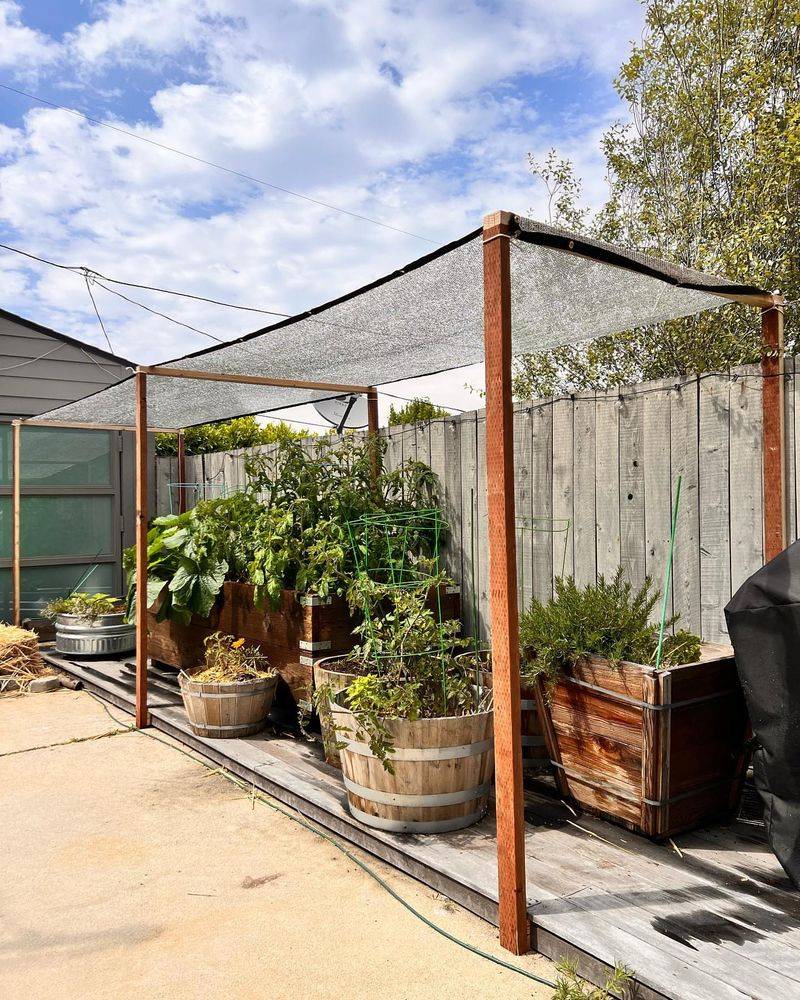 Install Shade Cloth for Daytime Protection