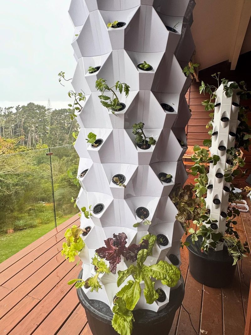 Installing Hydroponic Tower Gardens