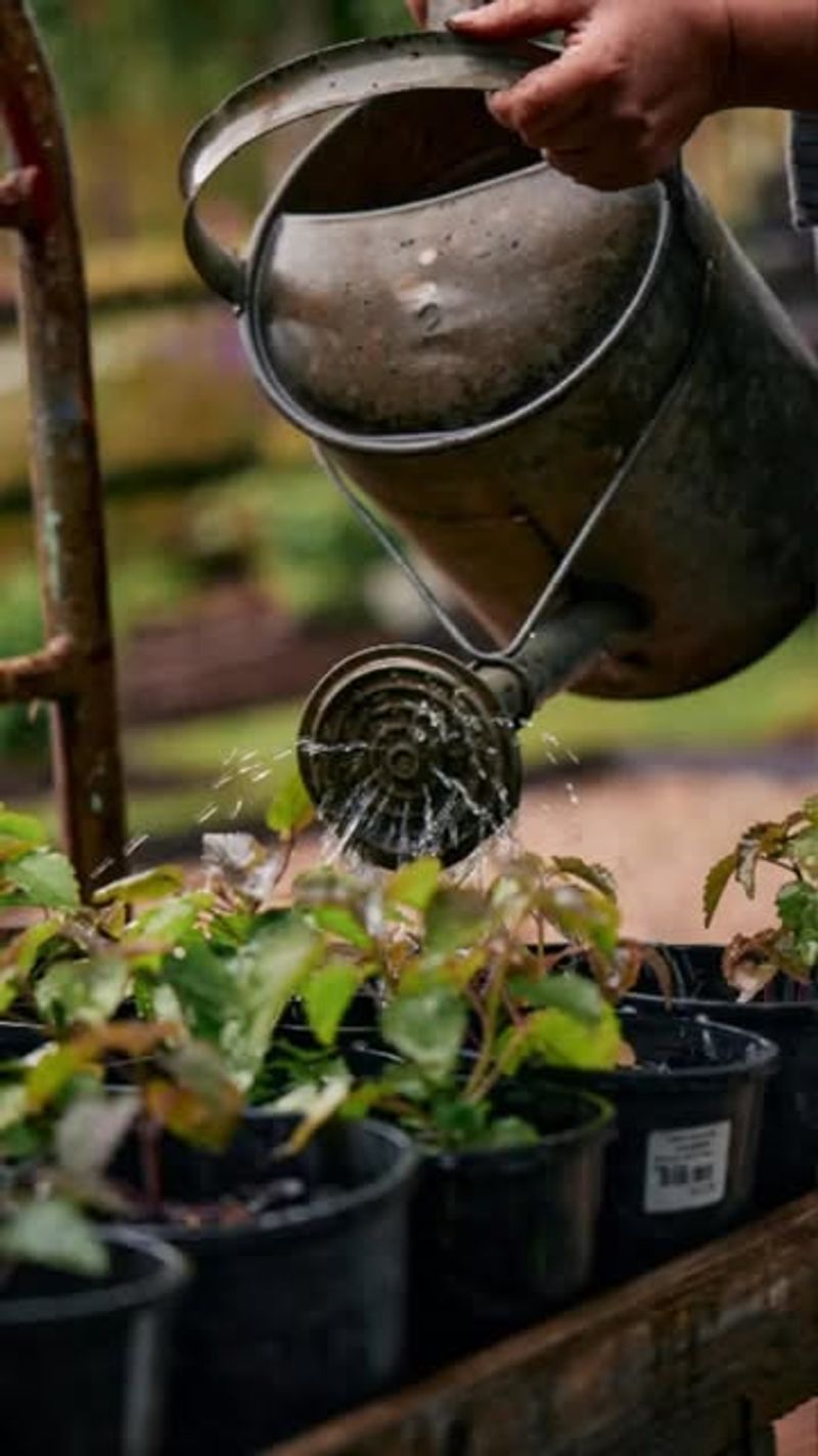 Watering Plants Before the Freeze