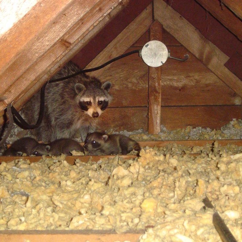 Raccoons Often Have Babies Hidden Nearby