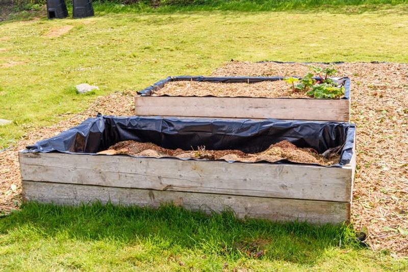 Sheet Composting Empty Beds