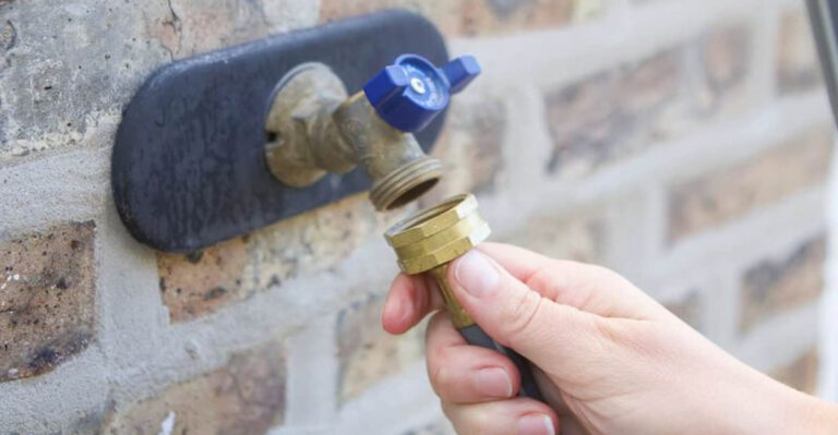 turning off outdoor water