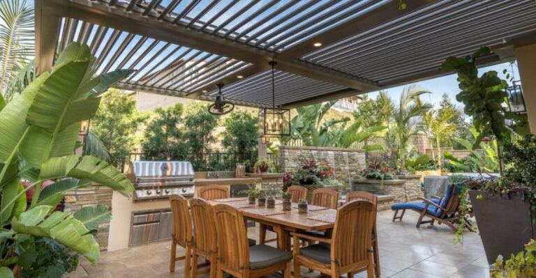 pergola in nevada garden