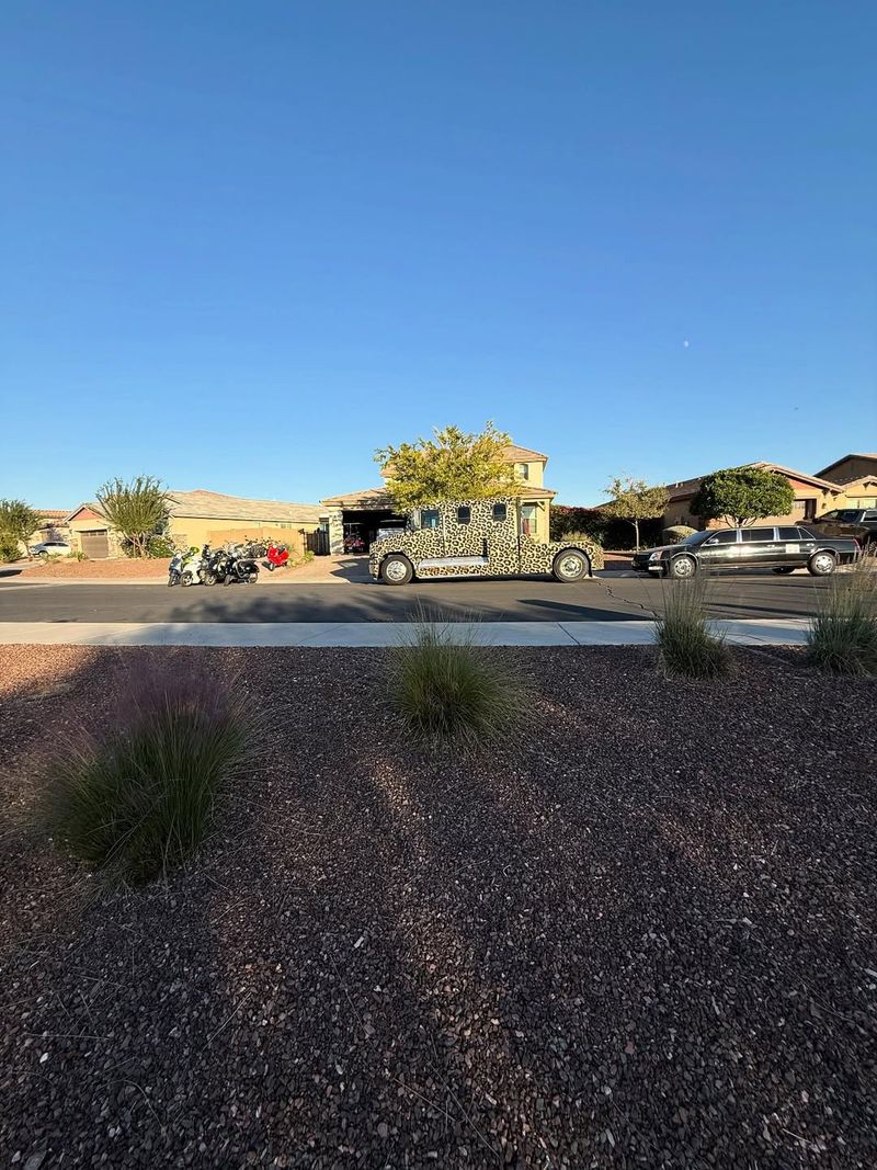 Recreational Vehicles Parked Visibly