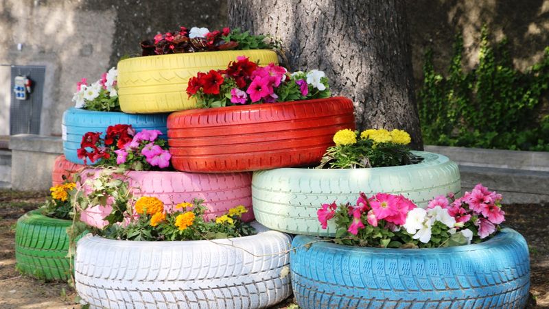 Decorative Tire Planters