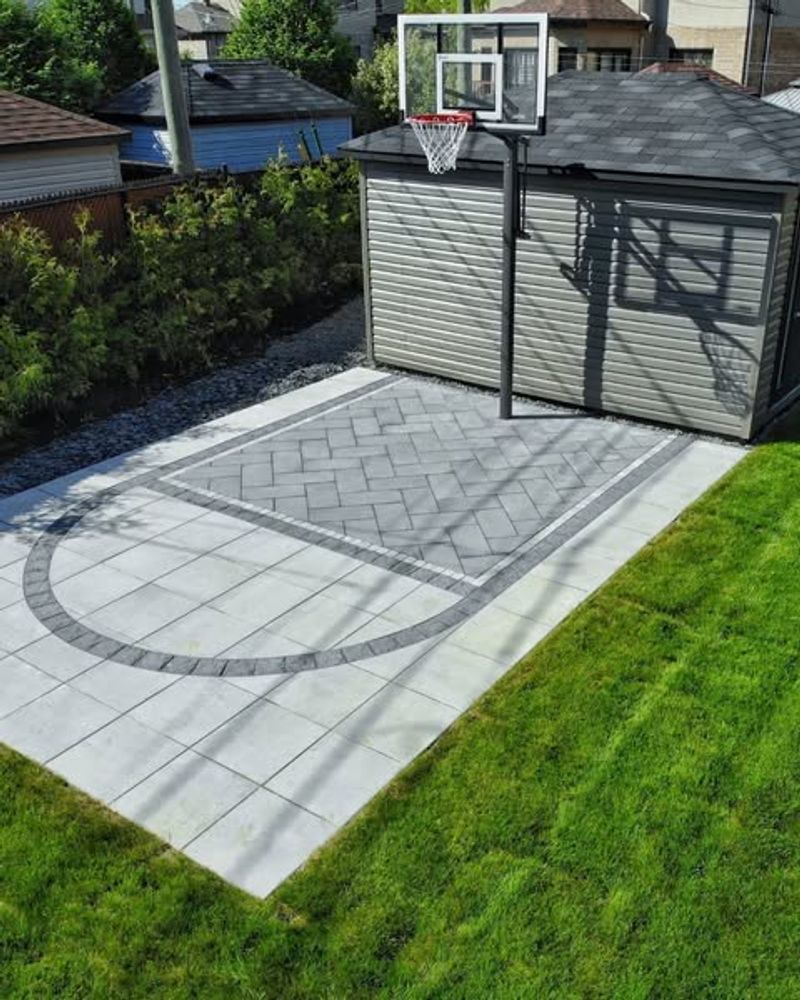 Basketball Hoops On Curbs