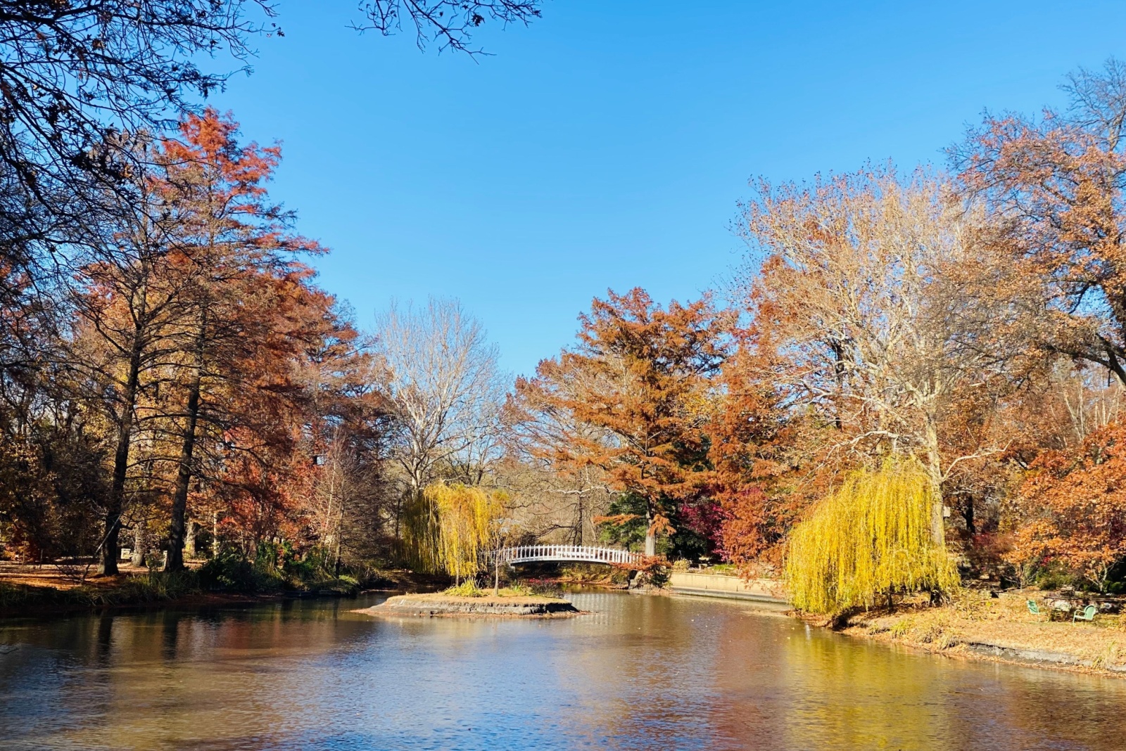 Thanksgiving season Red landscape Wichita Kansas