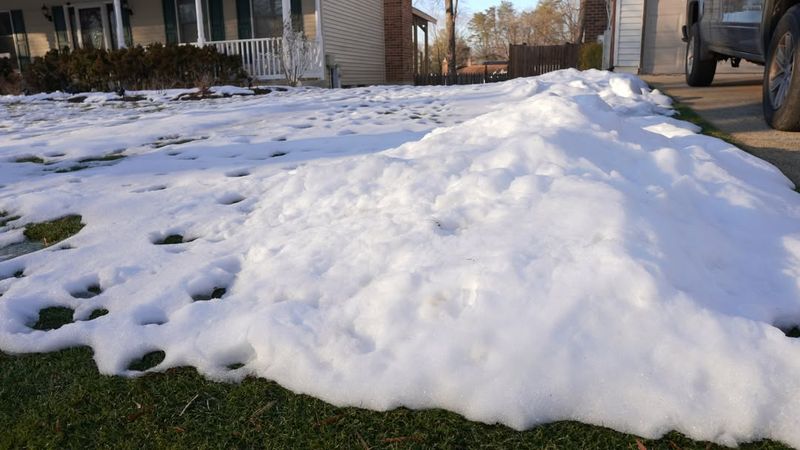 Piling Snow Directly On Grass And Garden Beds