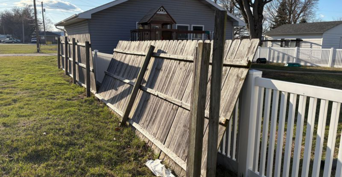 broken fence