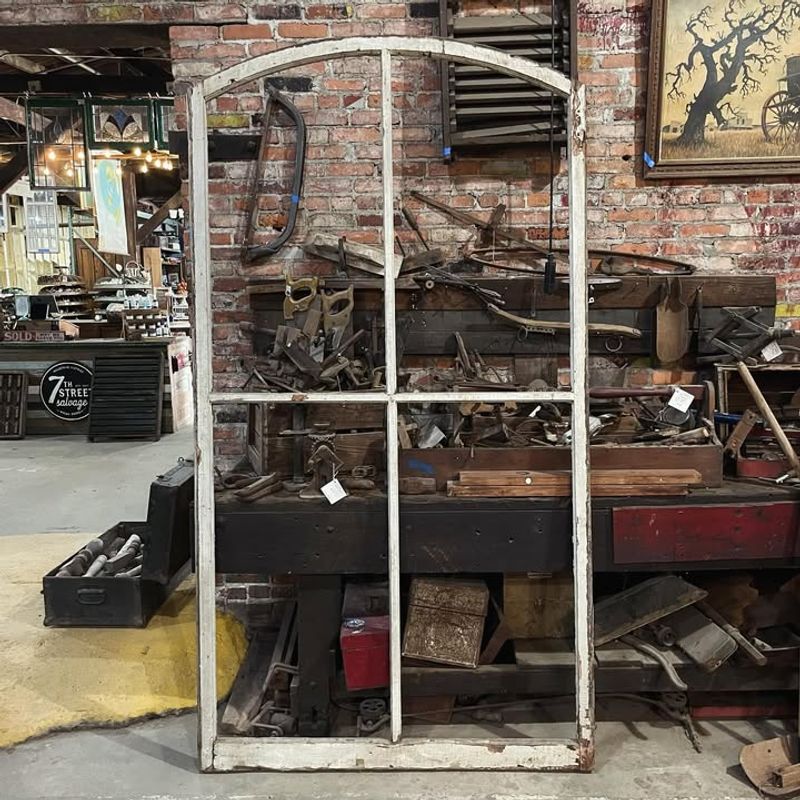 Window Frames Creating Garden Art Installations