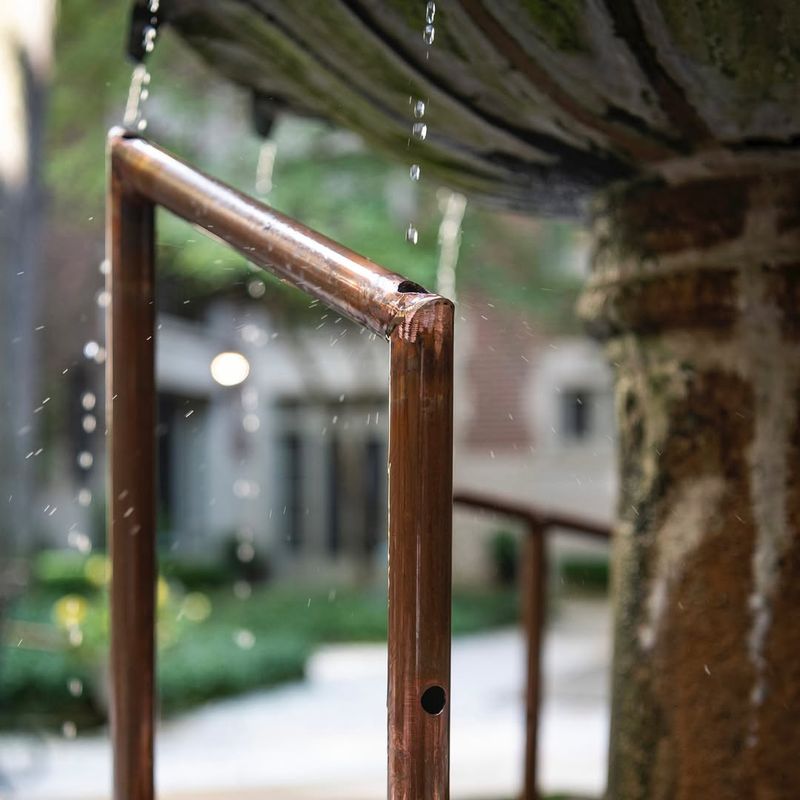 Copper Pipe Modern Fountain
