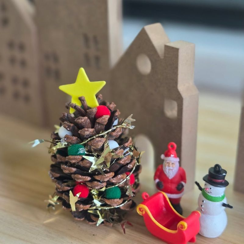 Miniature Pinecone Christmas Trees