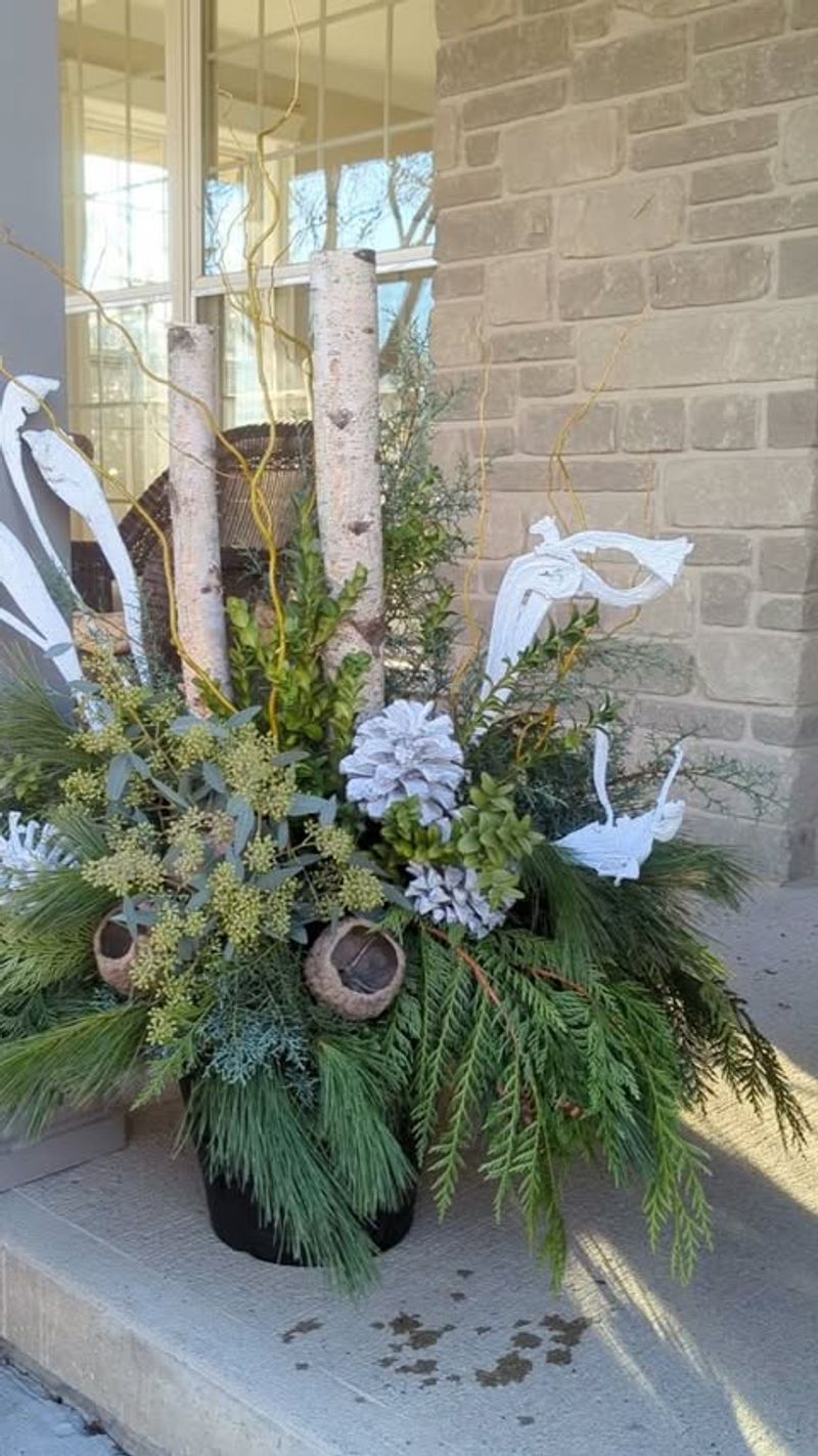 Birch Branches Add Height And Drama