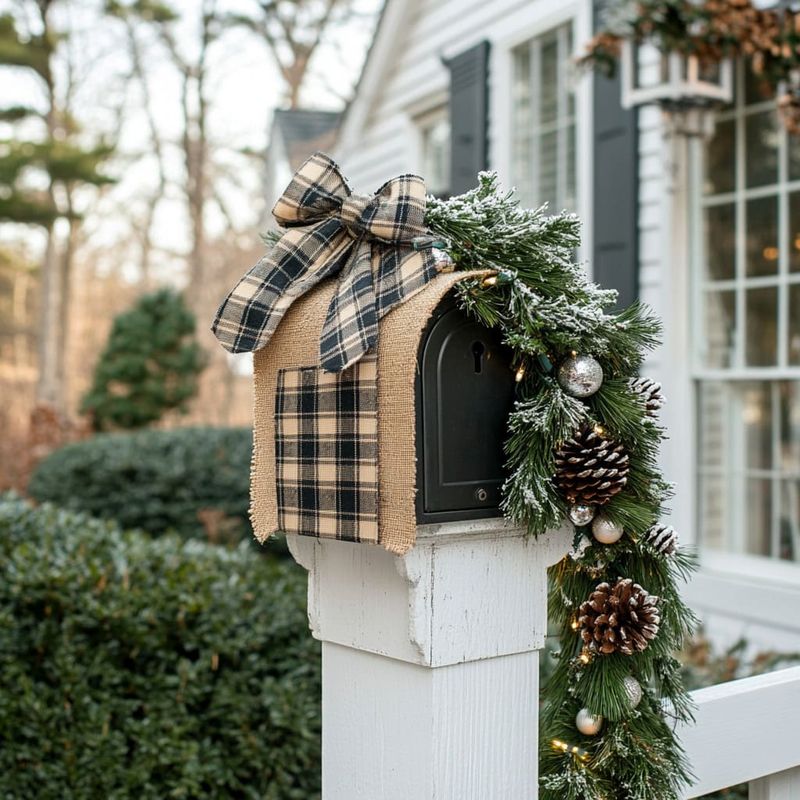 Building Evergreen Swags For Mailboxes And Lamp Posts