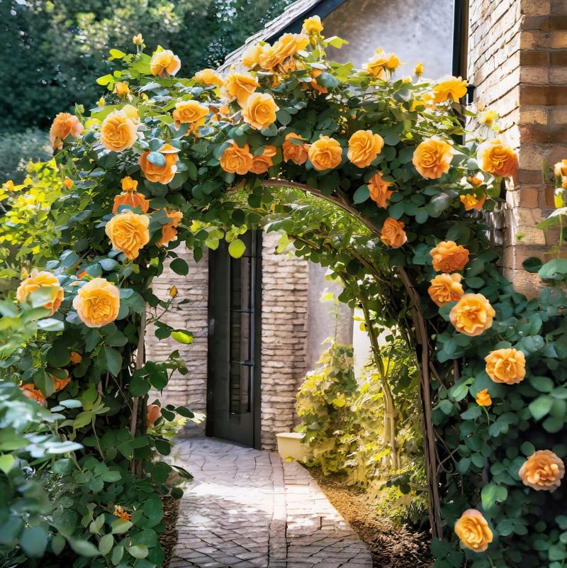 Install Climbing Roses On Trellises And Arbors