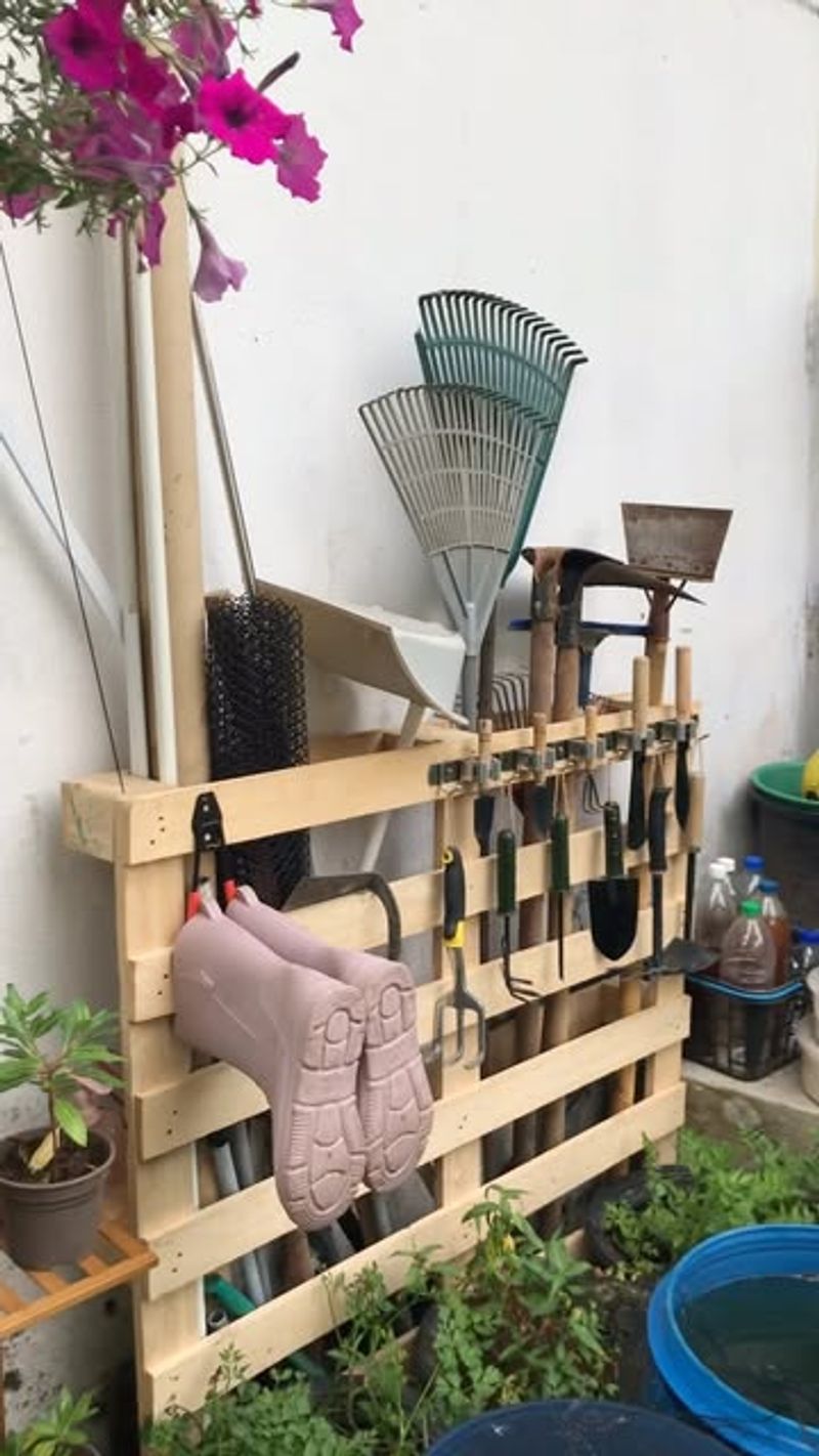Garden Tool Organizer Or Wall Rack