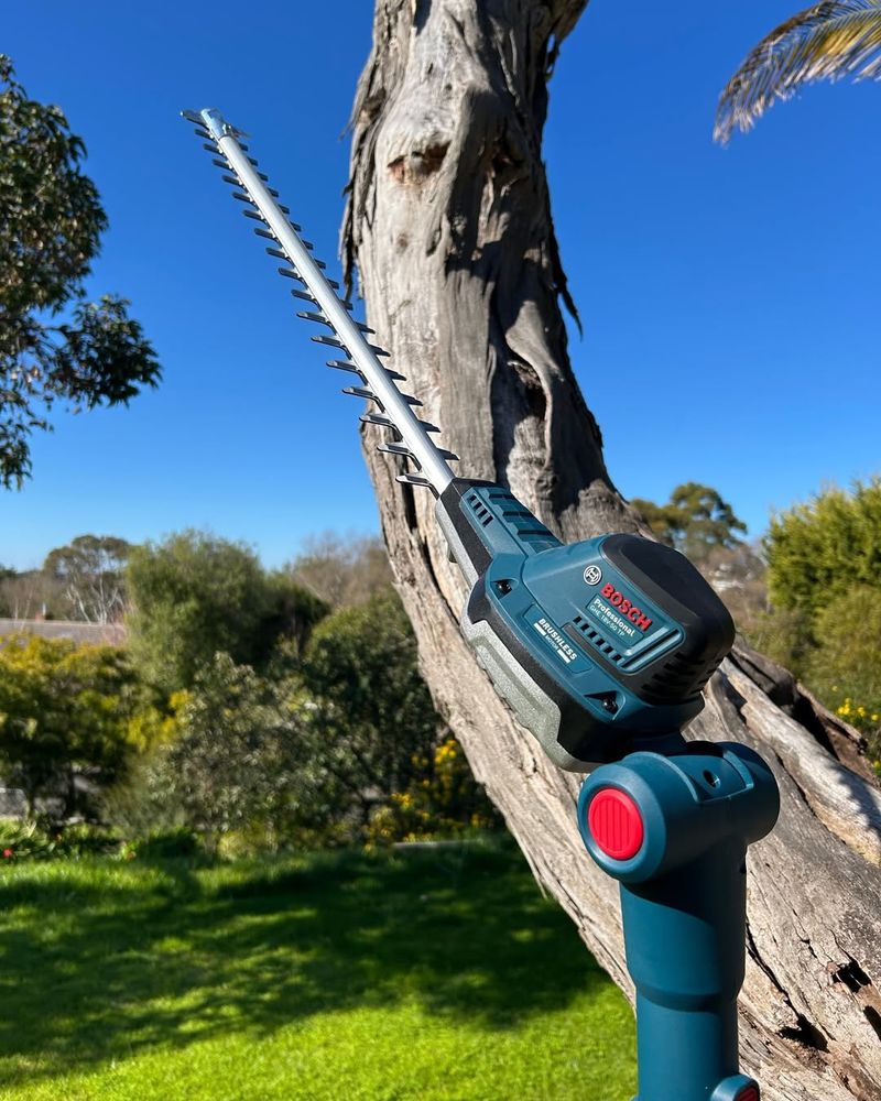 Battery-Powered Telescoping Hedge Trimmer
