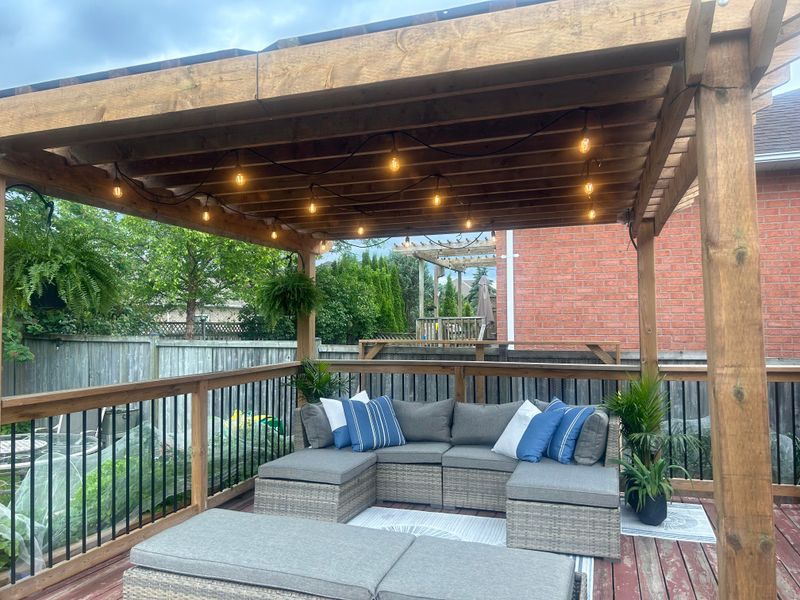 Pergola Covered Seating Area