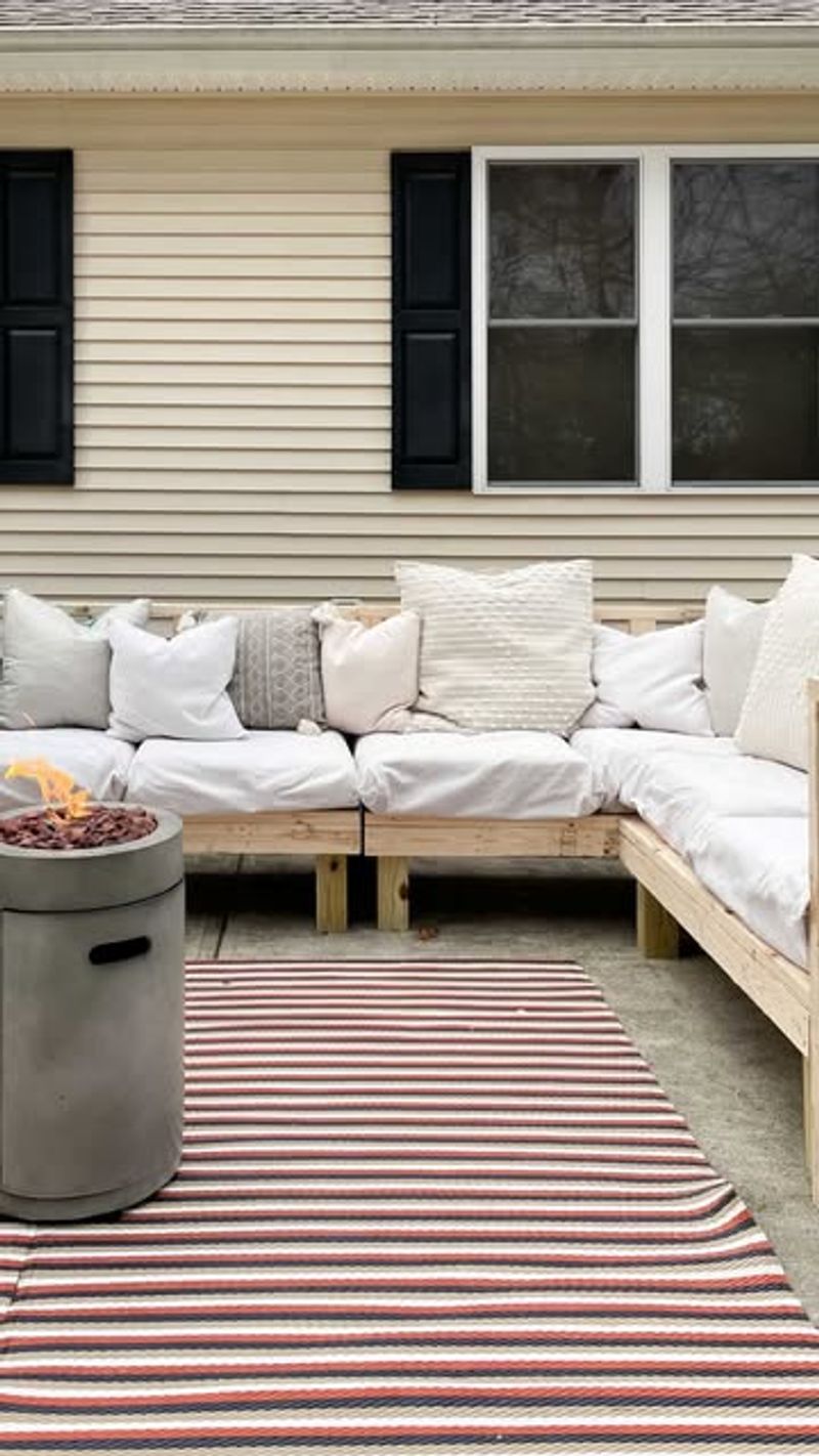 Outdoor Furniture With Heavy Cold-Weather Cushions