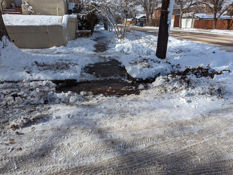 Allowing Snow To Pile Up Against The Home