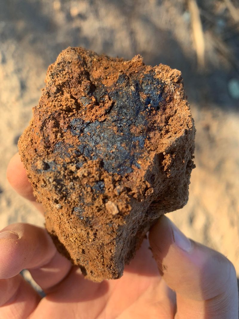 Clay Soil Oxidation Creates Darker Surface Layers