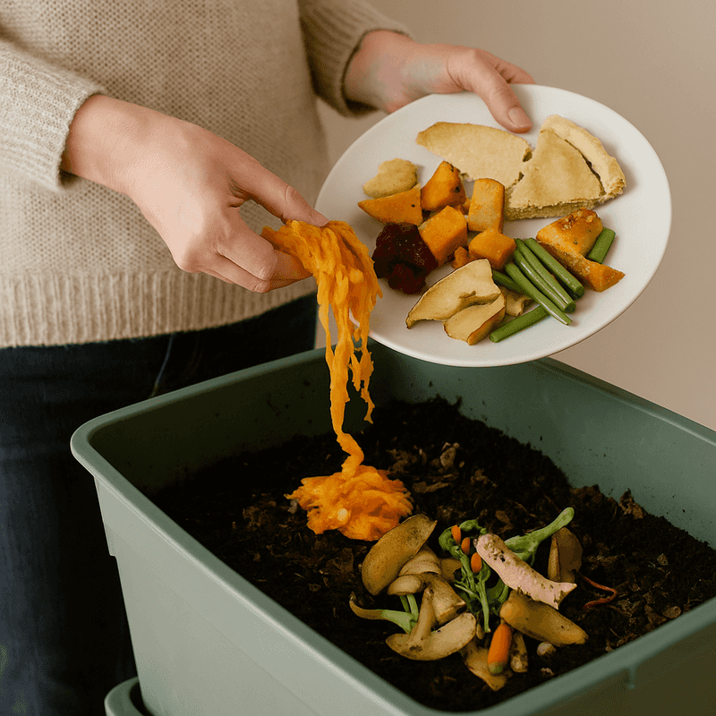 Create A Worm Composting System For Kitchen Scraps