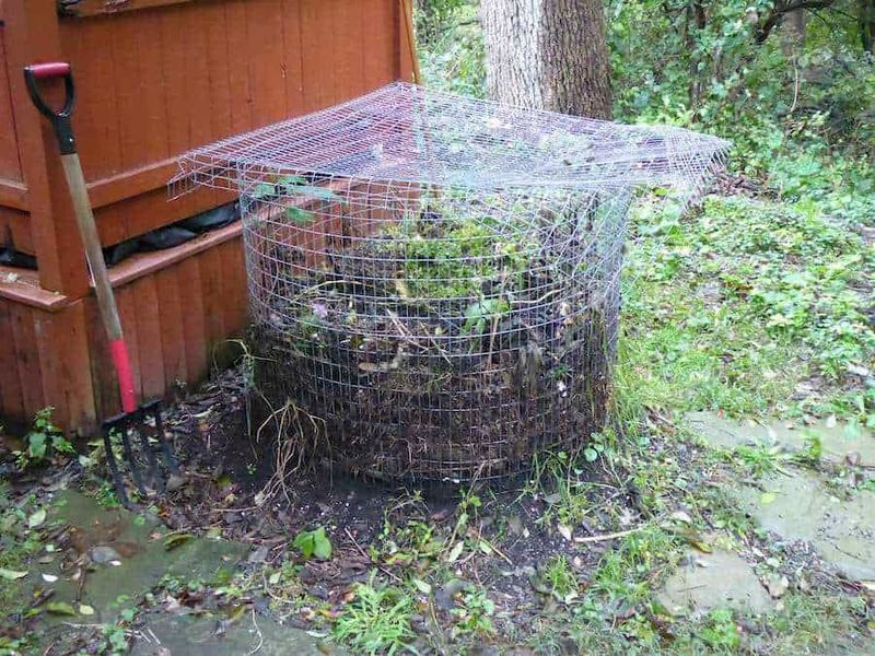 Install Sturdy Wire Mesh Covers Over Compost Bins