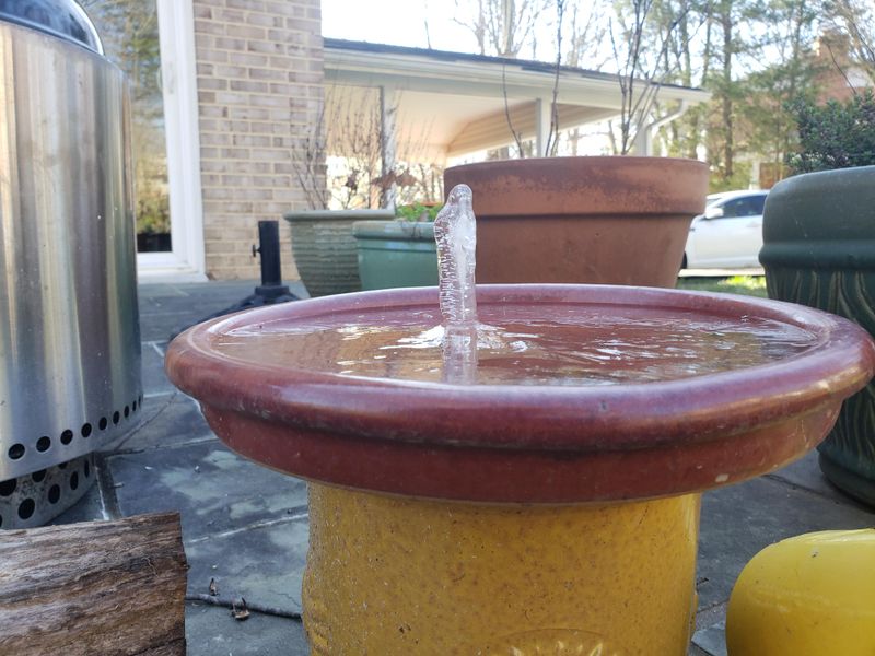 Forgetting To Insulate Outdoor Water Features And Pipes