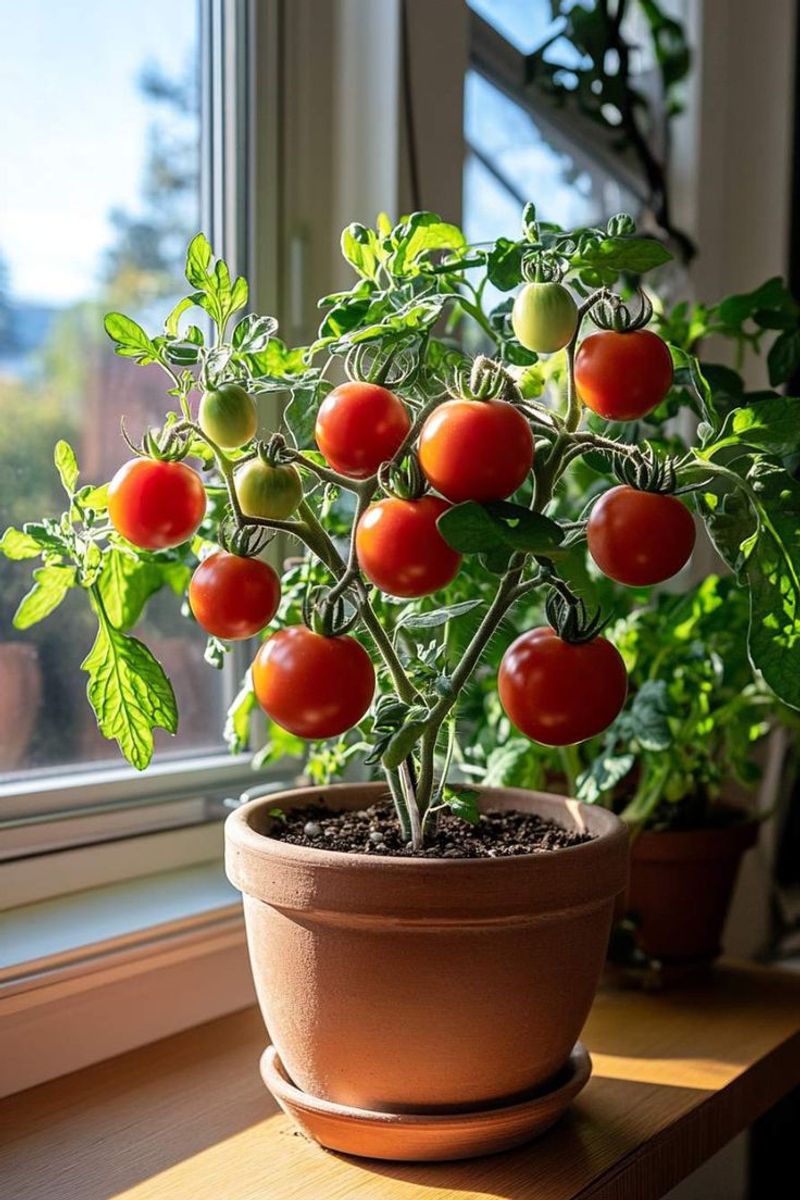 Indoor Tomatoes Support Sustainable Self-Sufficient Living