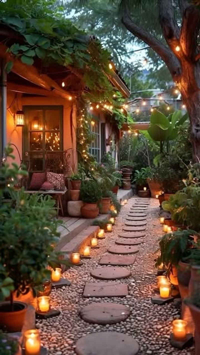 Coffee Can Lanterns Illuminate Garden Evenings