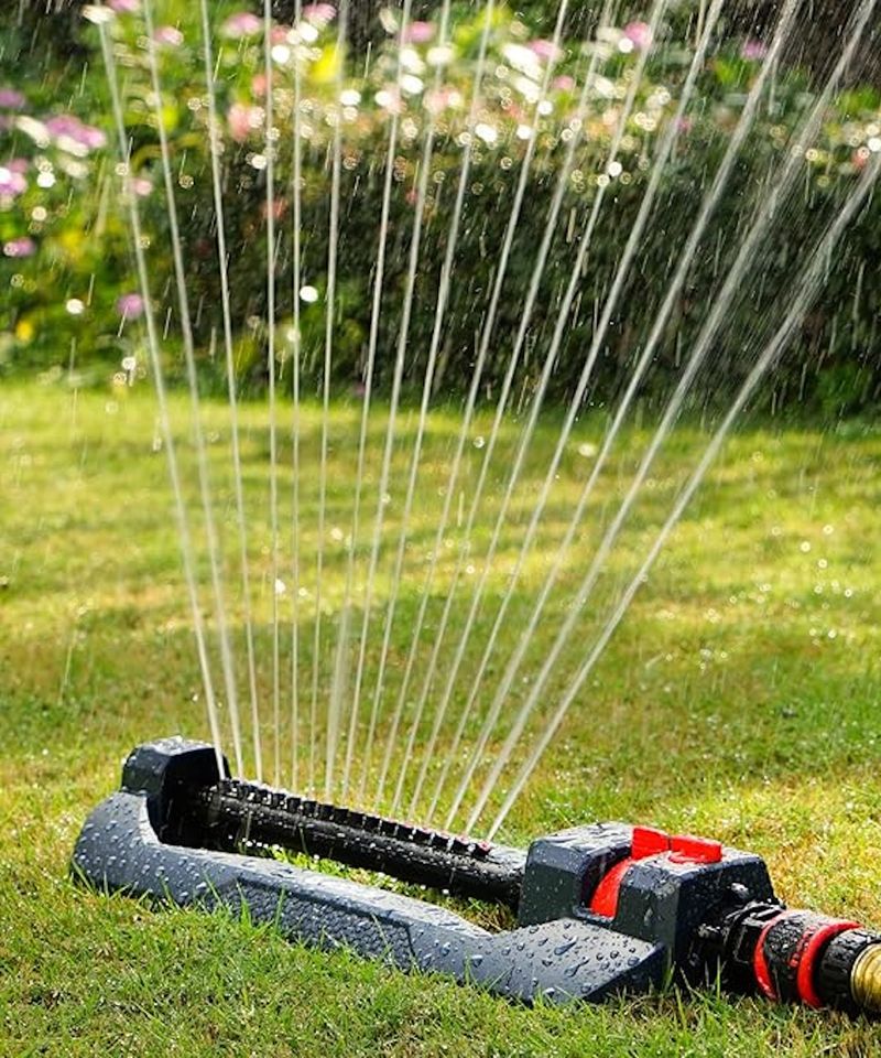 Oscillating Sprinkler With Timer