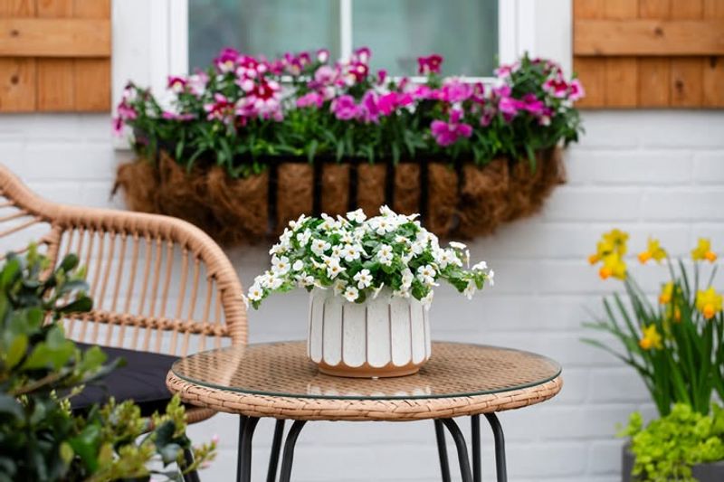 Container Gardens in This Color Palette