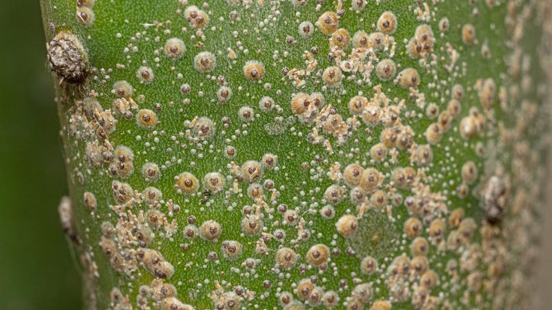 Scale Insects Covering Citrus Trees