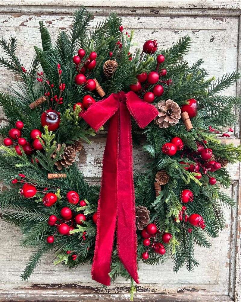 Pinecone And Berry Wreaths